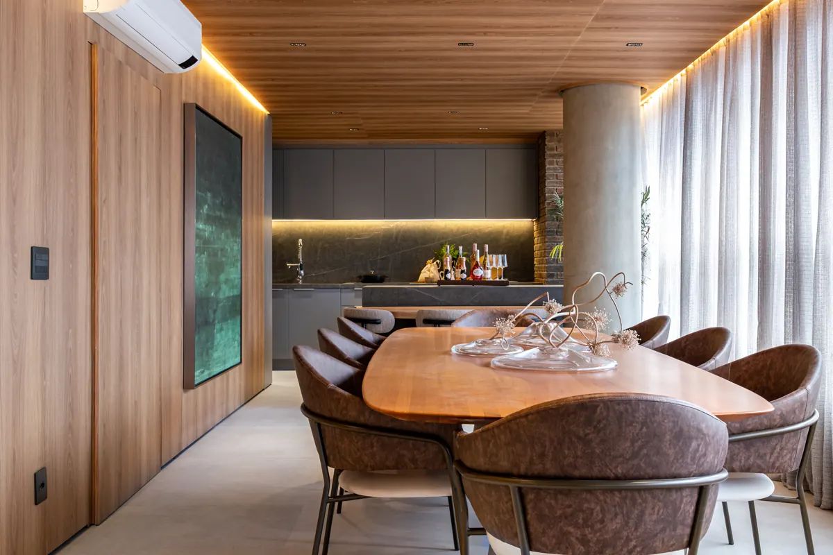 Sala de jantar — apartamento decorado